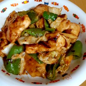 ゆゆ920の作ってみた!投稿(ワンパン10分！【鶏むね肉とキャベツの味噌野菜炒め】)