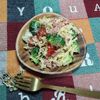 M＊Pの作ってみた!投稿(クリスマスカラーの時短パスタサラダ！)