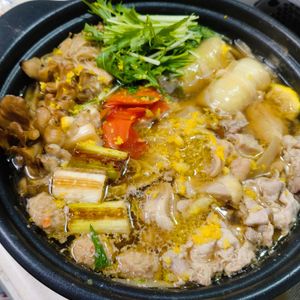もんぶらん°・*:.。.☆の作ってみた!投稿(塩麹でお手軽きりたんぽ鍋＊野菜はお好みで)