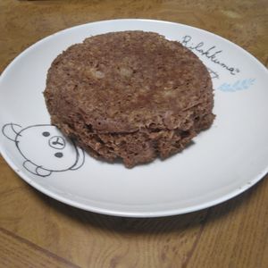 ももの作ってみた!投稿(鉄分たっぷり！1歳からの【バナナオートミール蒸しパン】)