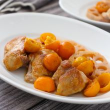 鶏とれんこんのソテー 金柑ソース