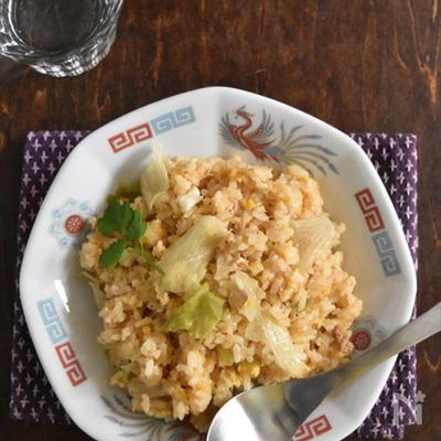 包丁不要！まな板不要！レンジで作るツナマヨチャーハン