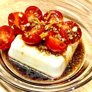 michuの作ってみた!投稿(箸休めに！ミニトマトの中華風冷ややっこ)