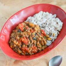 短時間で作れる！なすとトマトのキーマカレー