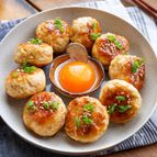 【えのき鶏つくねの甘味噌照り】旨み染みだす照りっとつくね♬︎