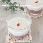 勝手に２層！小豆とクリームのババロア