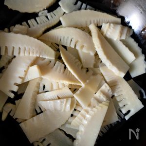 たけのこ】のパルミジャーノガーリックソテー | レシピサイトNadia