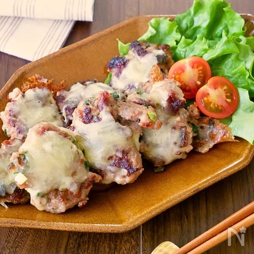 【チーズつくね】やみつき確定✨袋で揉んで焼くだけ!