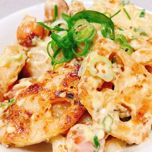 お料理happy🍀の作ってみた!投稿(【とりマヨ蓮根】ヤバいほど旨い!やみつき節約おかず♡)