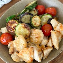 【夏野菜と鶏むね肉の南蛮漬け】味シミジュワッと