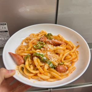 ケの作ってみた!投稿(パスタより美味しい!?『うどんナポリタン』ランチに最適♡)