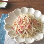 節約♪シャキシャキもやしとベーコン炒め