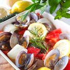 【らくレピ】レンジで＊あさりと新たまねぎのレモンバター