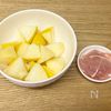 さっぱり美味しい＊りんごと生ハムのサラダの下準備