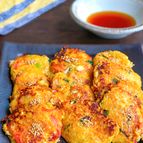 包丁不要！えのきと豆腐とカニカマのもちっと焼き