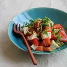 トマトとチーズの生姜ナムル。