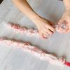【豚こまボール甘酢あん】ラップ使いで手汚れない！の工程3
