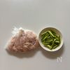 鶏肉と熊本県産アスパラガスのエビマヨ風の工程1