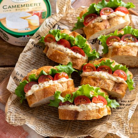 カマンベールとかつお節とトマトのバゲットサンド 簡単おつまみ By いがらしかな レシピサイト Nadia ナディア プロの料理家のおいしいレシピ