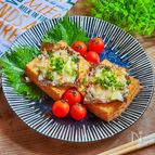 おつまみにも♡厚揚げの海苔チーズ焼き