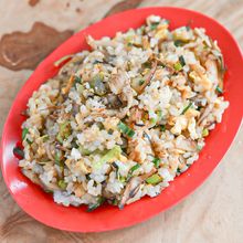 肉魚なしでもおいしい！まいたけチャーハン
