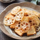 5分で完成！ヘルシーおつまみ♡絹揚げと蓮根のポン照り焼き