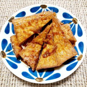 よっこの作ってみた!投稿(冷たくても美味しい「厚揚げのおかか煮」)