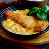 ひと口で、うまいやつ『みそカツ卵とじ』