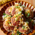 ワンパン10分【おろしポン酢豆腐ハンバーグ】卵&パン粉不要♩