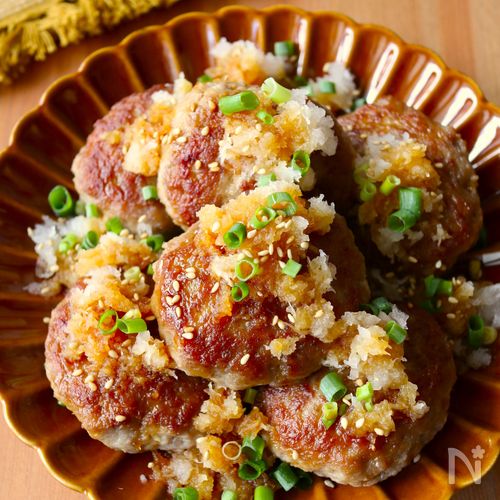 ワンパン10分【おろしポン酢豆腐ハンバーグ】卵&パン粉不要♩