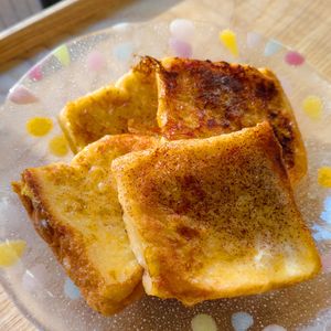 もんぶらん°・*:.。.☆の作ってみた!投稿(♡簡単に出来る！ふわとろフレンチトースト♡)