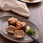 香ばしくてジューシー！肉詰め椎茸の花かつお揚げ