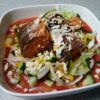 メイプルの作ってみた!投稿(夏バテ解消！夏野菜とチーズのトマトスープそうめん)