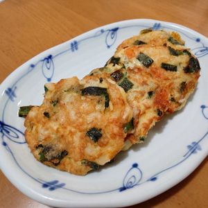 まーさんの作ってみた!投稿(〈くらし薬膳〉長芋とエビのふわふわ焼き)