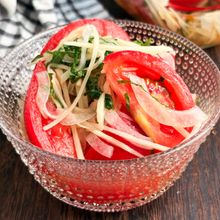 【夏野菜たっぷり】トマトと新生姜の甘酢漬け