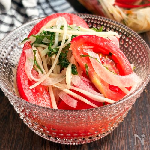 【夏野菜たっぷり】トマトと新生姜の甘酢漬け
