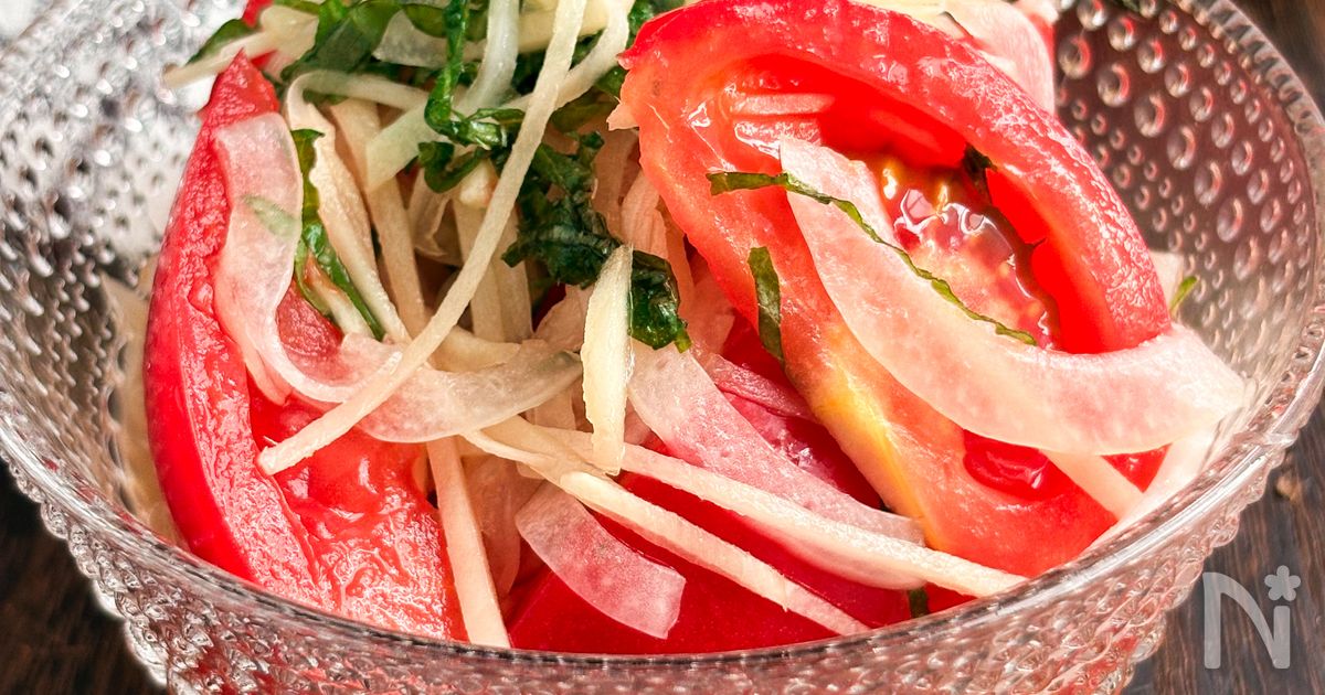【夏野菜たっぷり】トマトと新生姜の甘酢漬け