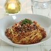 味噌の風味がコクうま!ボロネーゼパスタ