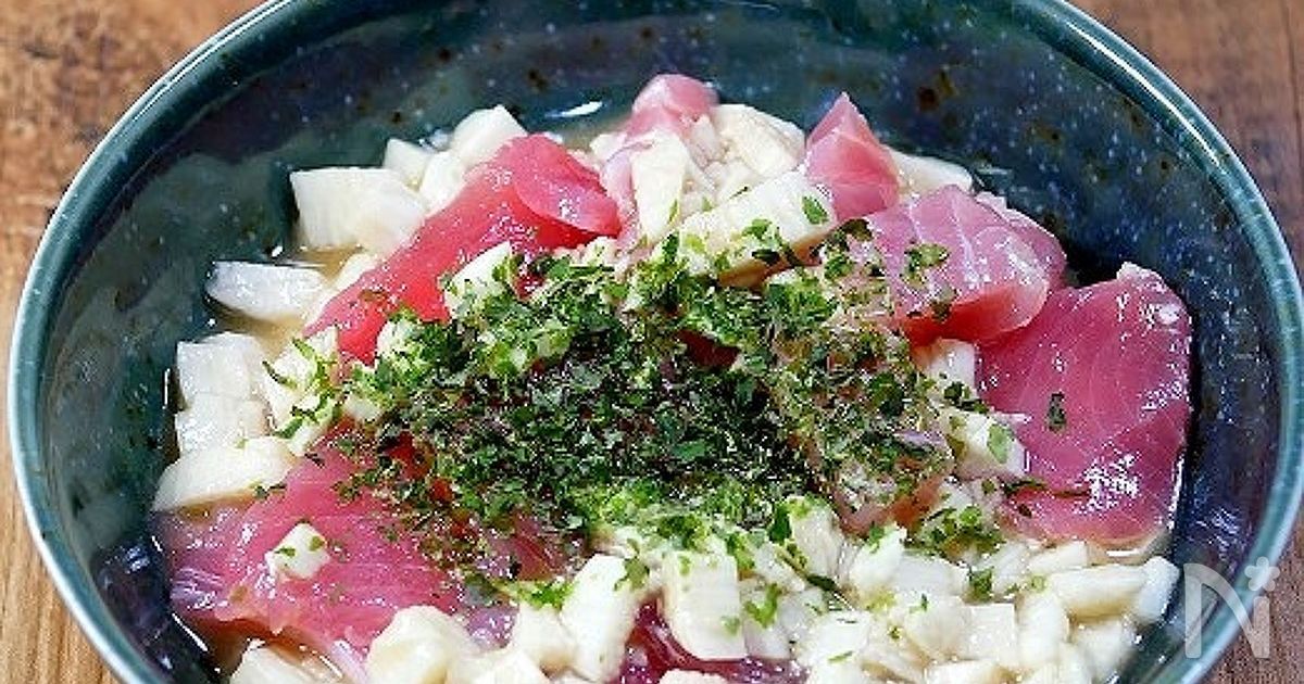 長芋のたたきマグロ和え