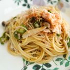 腸活にも🎶きのことツナの和風バター醤油パスタ
