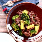 【食材２つ】 牛肉とブロッコリーのオイスターソース炒め
