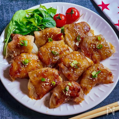 甘辛!玉ねぎと豚バラの肉巻き!