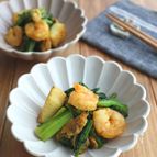 簡単☆お弁当にも◎シーフードミックスと小松菜のカレー炒め