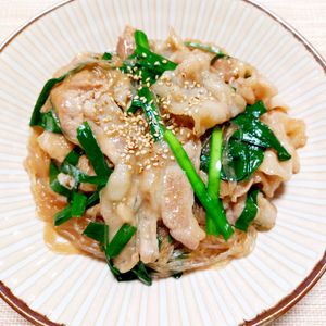 よっこの作ってみた!投稿(戻し不要！ワンパンで作れる♪【豚肉とニラの春雨炒め】)