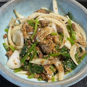 ゆっこの作ってみた!投稿(【新玉とほうれん草のさば味噌和え】簡単ヘルシー栄養満点の副菜)