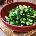 ポリ袋で＊小松菜の即席塩昆布漬け＊