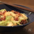１０分で！カリカリ豚と豆腐の旨塩炒め
