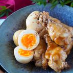 調味料大さじ1＊鶏手羽元とたまごの濃厚コクうま煮込み
