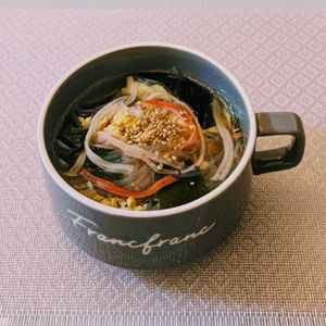 𝔂𝓾𝓶𝓲🍓の作ってみた!投稿(【卵とカニカマの春雨スープ】寒い日の朝ごはんにもピッタリ！)