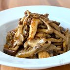 塩麹バター　×　焼きキノコ